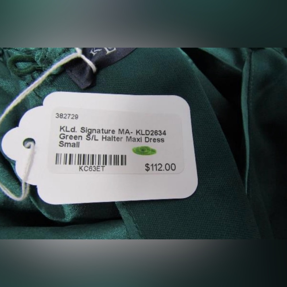 NWT KLD Signature Chic Teal Sleeveless Maxi Dress - Picture 11 of 12